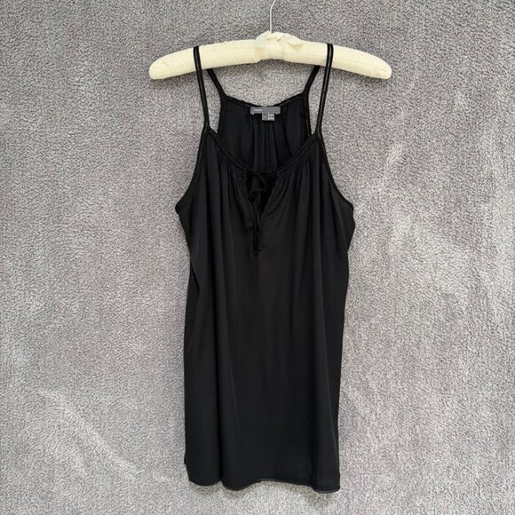 Vince tie front Silk Cami / tank - Picture 2 of 11